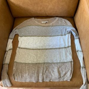 Loft Long Sleeved Striped Summer Sweater - size S